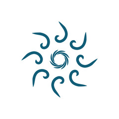 Obraz premium Abstract flower swirl logo icon vector design. Elegant premium ornament vector logotype symbol.