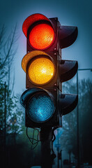 traffic light on the street