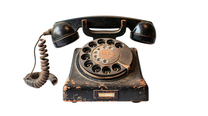 Rotary Phone Image On Transparent Background