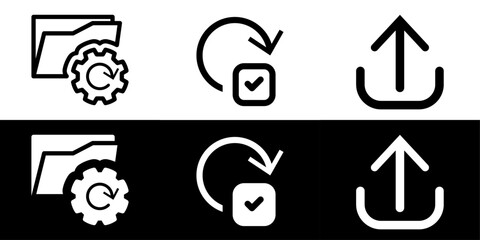 Upgrade of Software Line and filled Icon sets. ui,ux vector illustration.