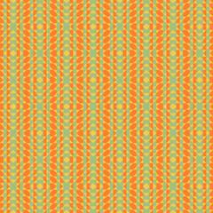 Fototapeta premium Abstract geometric shape pattern. Triangle and rectangle on orange, yellow, green color. For background, poster, banner, textile, bed lines, wallpaper, etc. Vector illustration