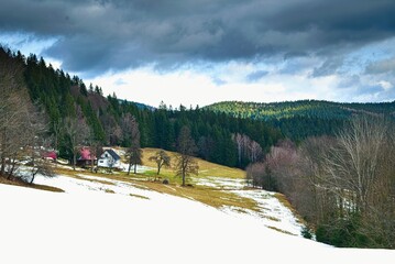 Few shots of mountains in winter, Beskydy