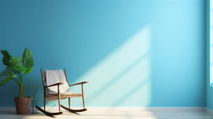 Fototapeta premium interior of a room with chair window light