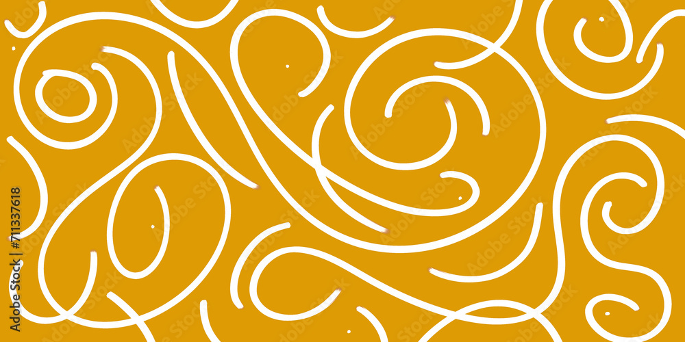 Poster fun line doodle seamless pattern. creative abstract style drawing background for children or trendy 