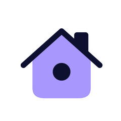 House icon, Web home flat icon for apps and websites.