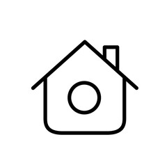 Home Line Icon. Web home icon for apps and websites, House icon.