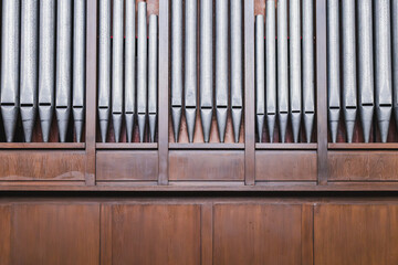 detail of the church organ