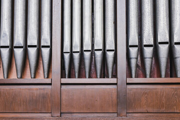 detail of the church organ