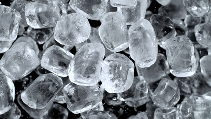 Crushing Ice Explosion Texture Background, Close-up