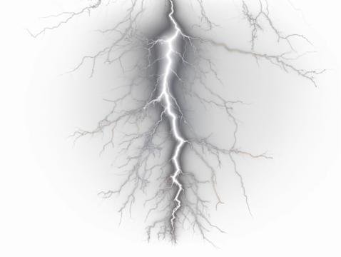 thunderbolt isolated