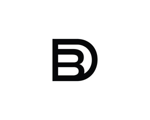 BD DB LOGO DESIGN VECTOR TEMPLATE