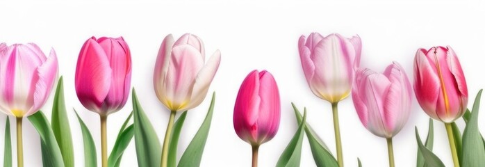 Fototapeta premium pastel tulips watercolor background. tulips space for text