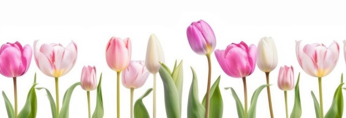 pastel tulips watercolor background. tulips space for text
