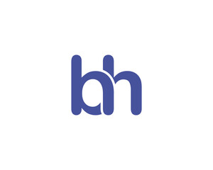 BH LOGO DESIGN VECTOR TEMPLATE