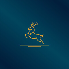 deer logo vector icon illustration