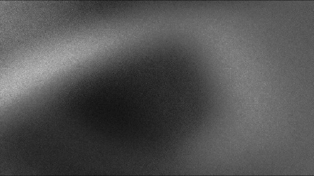 Black and white gradient grain background, vintage noise loop
