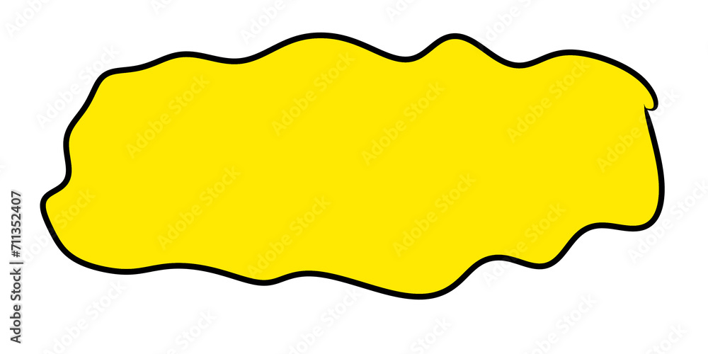 Aufkleber text box yellow and black line design element, lower third yellow design bubble text transparent fil