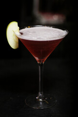 cocktail with lime