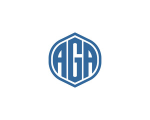AGA LOGO DESIGN VECTOR TEMPLATE