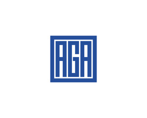 AGA LOGO DESIGN VECTOR TEMPLATE