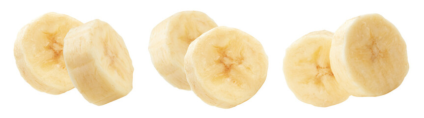 Isolated banana on white background