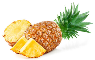 Pineapple isolated on white background