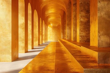 Minimalist luxury abstract gold colorful gradients. Great as a mobile wallpaper, background.