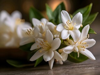 portrait of blooming jasmine