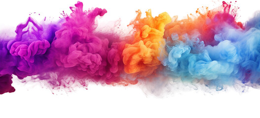 Holi Colorful powder explosion - obrazy, fototapety, plakaty