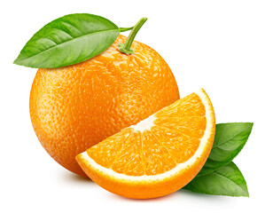 Orange isolated on white background