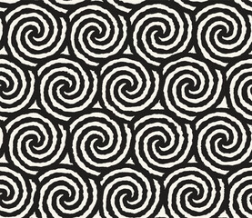 Vector seamless pattern. Repeating geometric elements. Stylish monochrome background design.