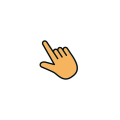 Hand click ,finger pointer icon vector logo design template