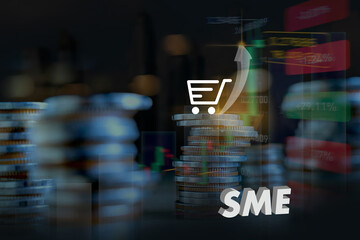 Growth of sales or growth of market SME Online shopping purchase, sales increase