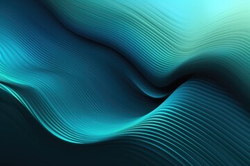 Dark blue paper waves abstract banner design. Elegant wavy 