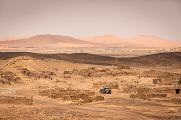 Fototapeta na wymiar Old mines in Sahara, Merzouga, Morocco