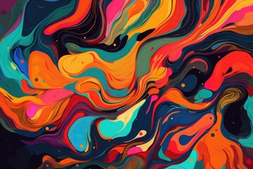 Bright colorful watercolor paint background texture