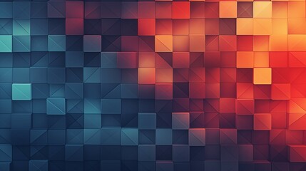 The abstract wallpaper background with vivid squares.