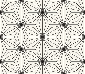 Vector seamless pattern. Repeating geometric elements. Stylish monochrome background design.