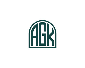 AGK LOGO DESIGN VECTOR TEMPLATE