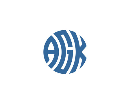AGK LOGO DESIGN VECTOR TEMPLATE
