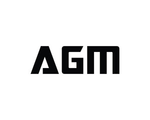 Fototapeta premium AGM LOGO DESIGN VECTOR TEMPLATE