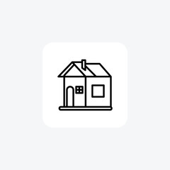 House black outline icon outline icon, pixel perfect