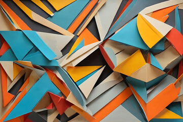 abstract geometric triangle design for wall art, wall paper, backdrops