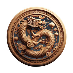 the Chinese New Year with Dragon Icon and symbol in Chinese culture