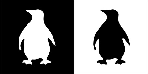 Illustration vector graphics of penguin icon