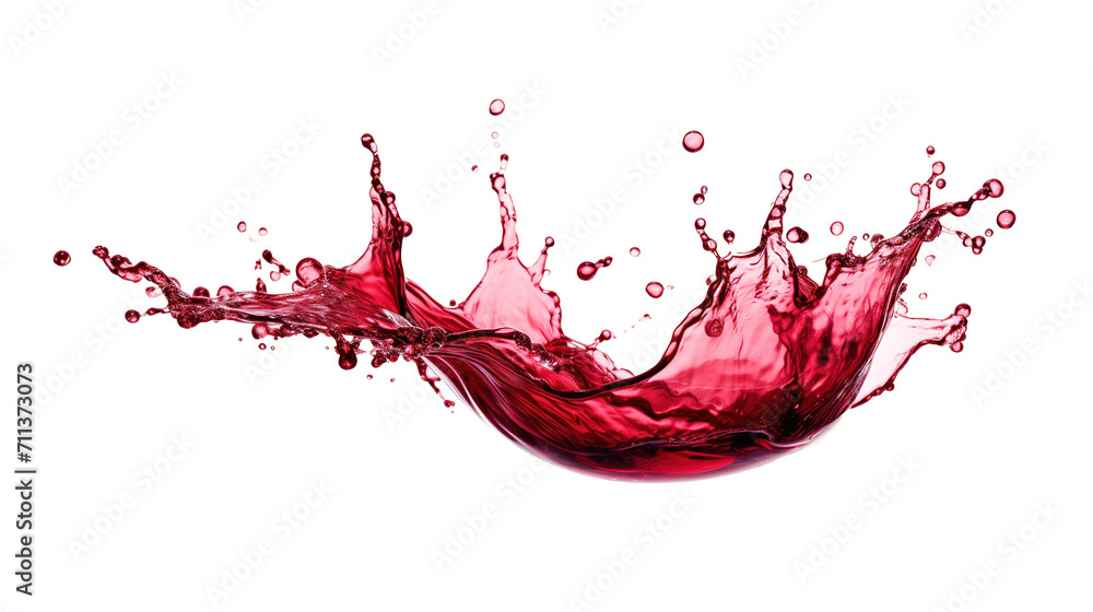 Poster red wine splash