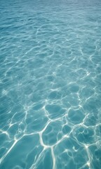 Calm Turquoise Sea Water Texture with Sun Reflection