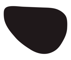 Freehand shape hand painted with ink paint. Png clipart isolated on transparent background