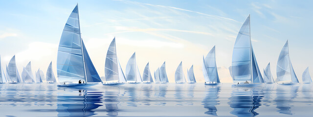 Maritime Majesty: The Sailboats' Starlit Course
