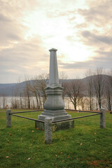 The Grave of Seneca Nation leader Chief Cornplanter Monument in Allegheny National Forest, USA